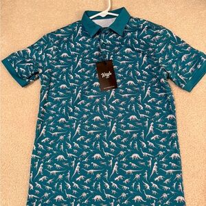 Waggle Boys Dinosaur Polo Shirt M